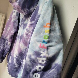 Teddy Fresh Purple TyeDye hoodie NWT